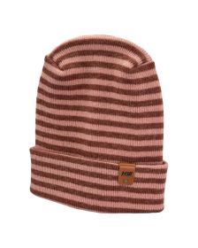 HAAKWEAR Theta Stitch RORO Cuffed Beanie (Patent Pending Design)-Pink/Burgundy, Made in USA