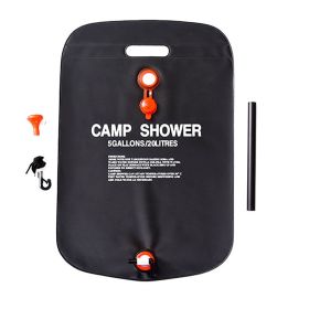 20L/40L Outdoor Portable PVC Shower Bag Water Bag; Camping Hiking Accessories (My Capacity: 20L)