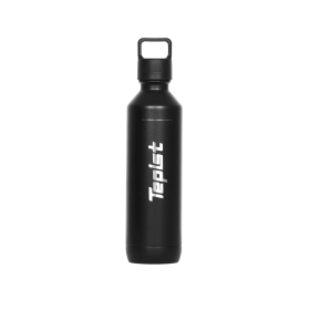 TwentyO 20oz Stainless Steel Bottle Compatible with Sodastream Machines (Color: Black)